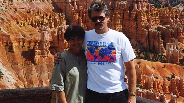John and Virginia Rudzinskas at Bryce Canyon
